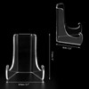 JuxYes 6 Pack Clear Display Stand Easel, Acrylic Plate Stands