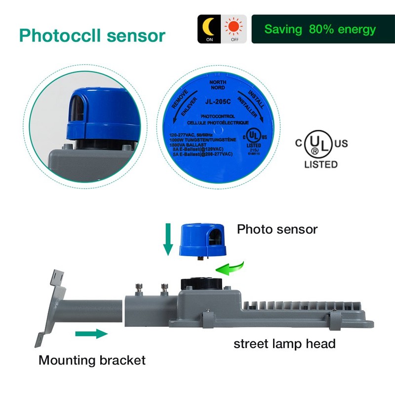 Gebosun 200W AC Powered Street Light & Flood Light, with