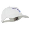 e4Hats.com Hawaii State Map Embroidered Washed Cap - White OSFM