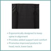 McKesson Foam Back Support Cushion for Wheelchairs, Black, 20 in