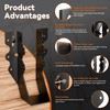 25 Pcs Black 2x6 Joist Hangers for Wood, Rafter Brackets,