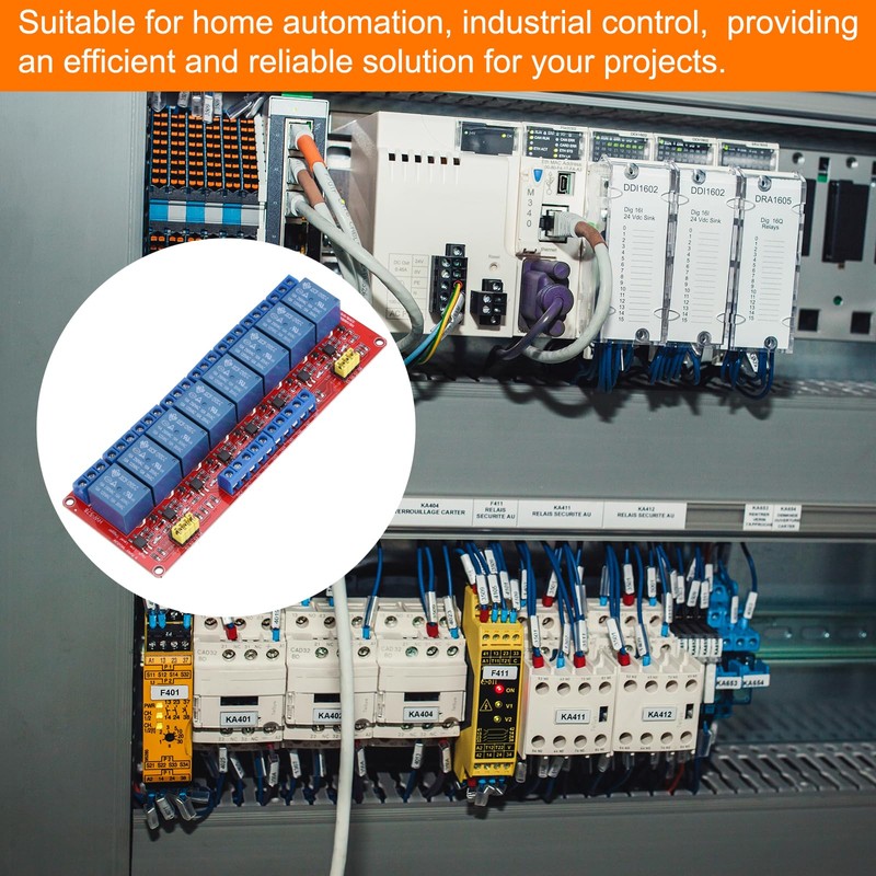 sourcing map DC 12V 8 Channel Relay Module High or