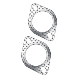 Strongthium 2.5“ Exhaust Gasket 2 Bolt for 2.5 Inch Muffler Flange Manifold 120-06310-0002 High Temperature 2X