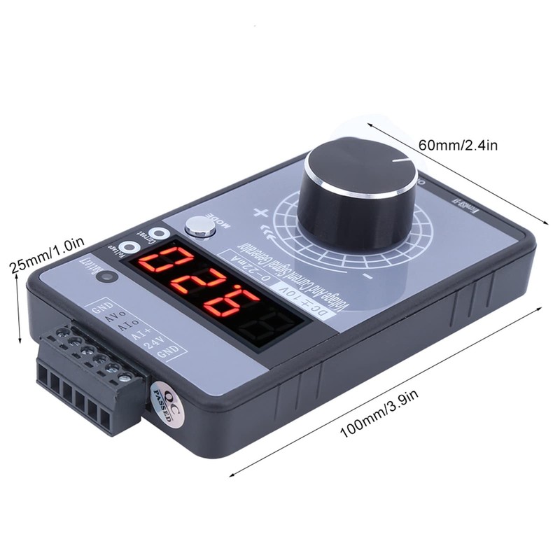 Generador de Señal, 0-22mA 0-10V, Simulador Analógico de Voltaje de