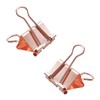 Small Binder Clips 0.75 Inch Rose Gold 40 Pcs, Binder