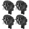 4pcs 3 Pin Plug to IEC 320 C5 Power Adapter