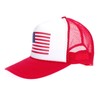 SA106 American Flag Patriotic USA Classic 5 Panel Mesh Snap