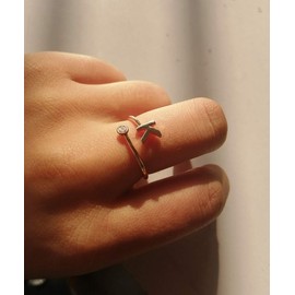 Silver Initial Letter Ring Stackable Rings for Women Fashion Rings Initial Alphabet Knuckle Rings A-Z Silver Crystal Adjustable Finger Ring for Women Jewelry