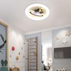 Skyblaze Astronaut Light Fixture, Round Ceiling Fixture for Kids Room,