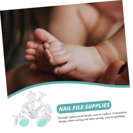 FOMIYES Replacement Nail File Heads 12pcs Baby Nail File Pads for Boys and Girls Accessories
