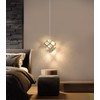 dolria Modern Crystal Chandeliers 1-Lights Pendant Lights for Kitchen Island
