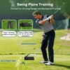 Feroca Upgraded Golf Alignment Stick Holder with Anti-Tip Base, Golf