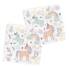 Folat 68349 Napkins Unicorns & Rainbows 33 x 33 cm