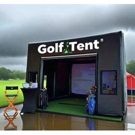 Toolzia Portable Inflatable Golf Practice Tent Mini Golf Field Enclosure for Indoor and Outdoor