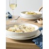 LE TAUCI Pasta Bowls 42oz, Large Salad Bowl, Ceramic Embossment