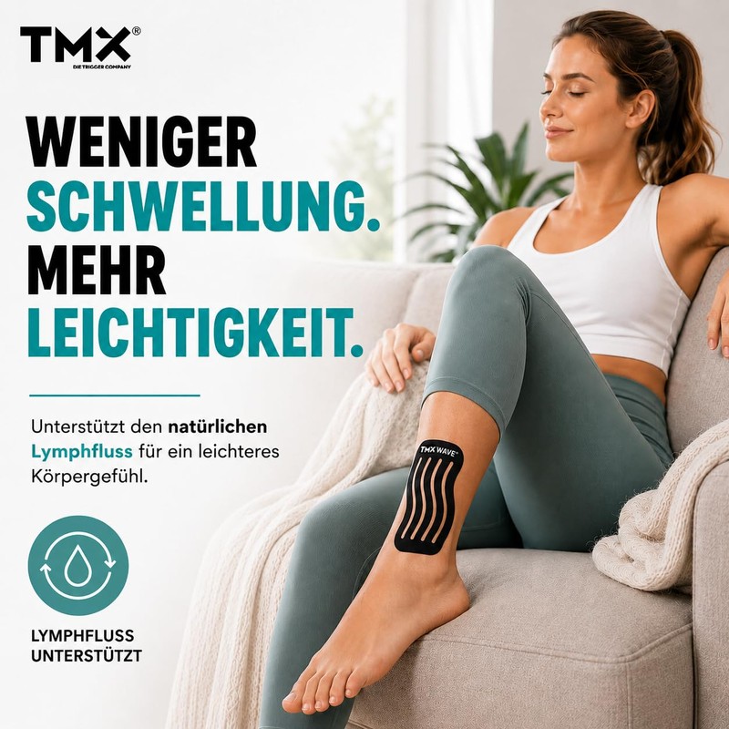 TMX® WAVE Pre-Cut Knee Tape - Regeneration Tape - Kinesio