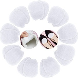 Zhanmai 9 Pairs Felt Tongue Pads for Shoes, Soft Self-Adhesive Shoe Tongue Pads for Men and Women, Non Slip Cushion Inserts to Fills Instep Space, Large(White)