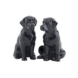 Quail Ceramics Black Labrador Salt & Pepper Shaker Pots