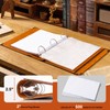 OVESMUSL 2 Pack PU Leather 3 Ring Binder, 2 Inch