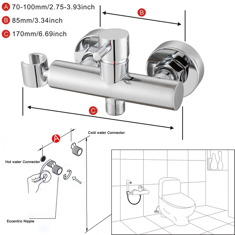 Gaosin Handheld Bidet Sprayer Warm Water Bidet Hand Held Sprayer