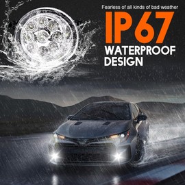 qobsos LED Fog Light For TOYOTA Venza 2009-2015 Replacement Front Bumper Lamp,6000k White,Pack of 2