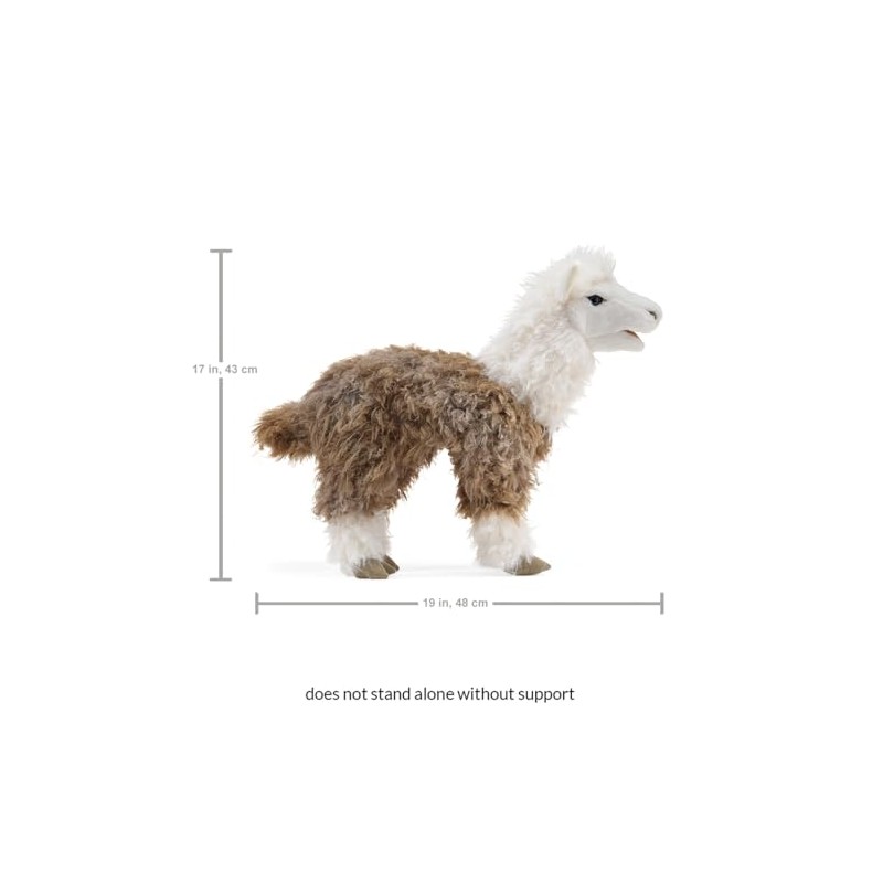 Folkmanis Alpaca Hand Puppet, White, 1 EA