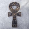 Veronese Design 16 Inch Egyptian Ankh Resin Wall Sculpture Black