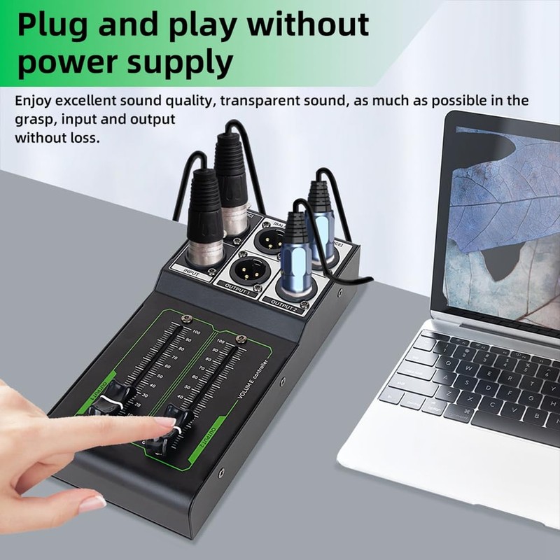 Atelierate Passive Volume Controller No Noise Input and Output Sound