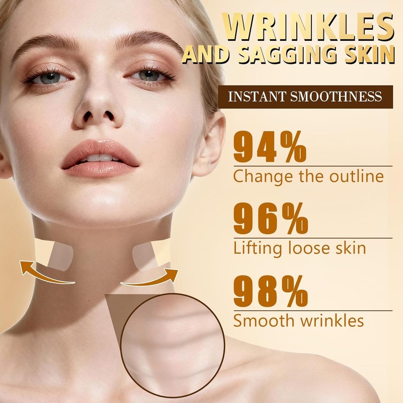 Neck Tape Lifting Invisible 20 Pieces for Women's Face Wrinkle