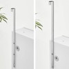 SONGMICS JJC901E01 Set of 2 Silver Steel Door Hooks for