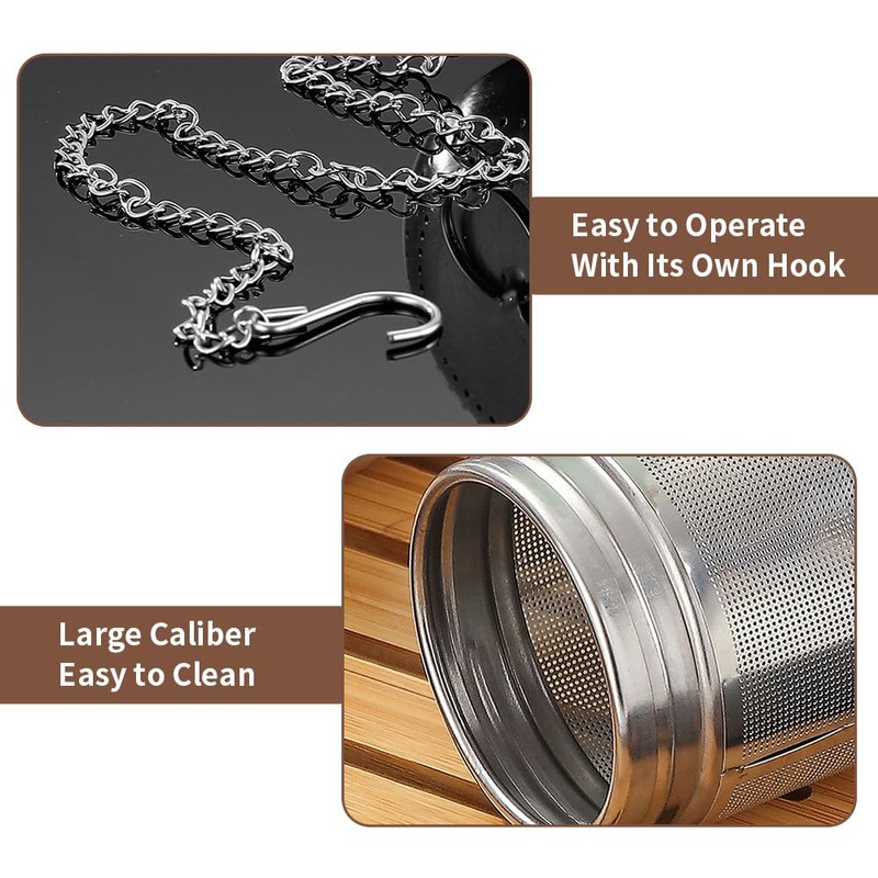 Tea Infusers for Loose Tea, 2Pcs 316 Stainless Steel Mesh