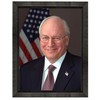 Dick Cheney Photograph in a Black Beveled Frame - Historical