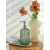 JASAI 18Oz Tea Green Soap Dispenser with Rust Proof Pump,