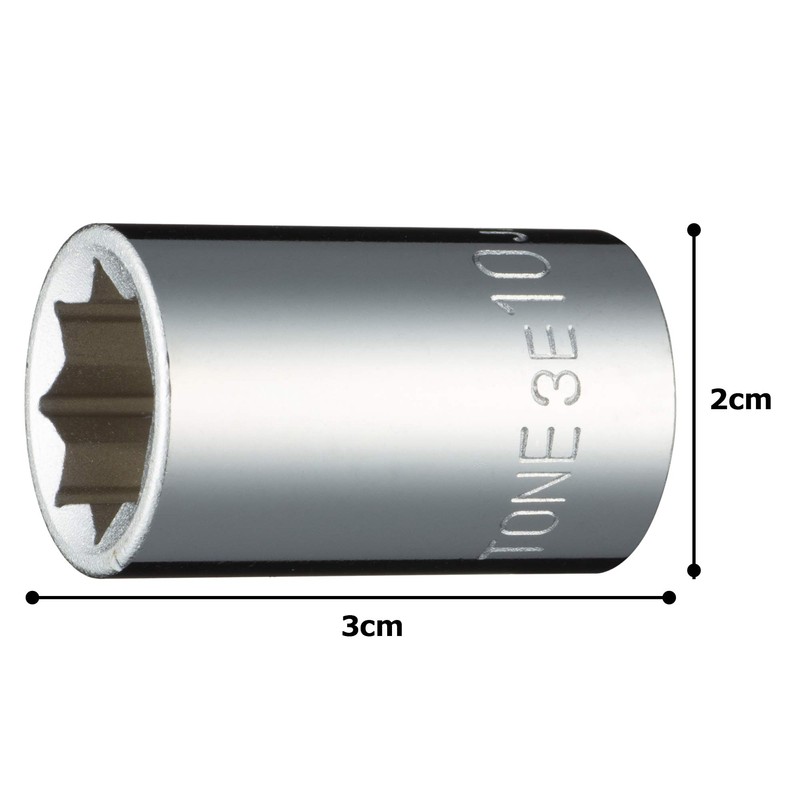 Tone Socket (8 Angle) 3E-10 Drive Angle 0.3 inch (9.5