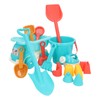 16pcs Kids Beach Toys Set Bucket Shovel Rake Sand Model