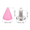sourcing map 50 Sets Cone Spikes Studs, 7x10mm Studs and