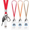 3 Pack Neck Lanyard with ID Badge Holder, Office Strap
