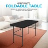 Simpli-Magic 4ft Portable Plastic Folding Table – 17% Thicker Than