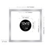 12x12" Square Picture Frame, Display Pictures 8x8" With Mat or