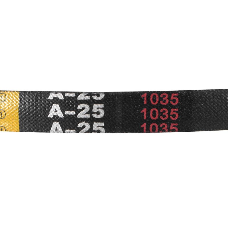 sourcing map 2 x A25 V-belt, A profile, rubber drive