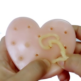 Heart Shape Squeeze Acne Toy Peach Pimple Popping Stress Reliever Popping Remover Fun Birthday Squeeze Toys
