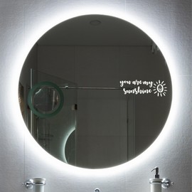 Waterproof Affirmation Vinyl Decal Sticker 15.24x5.4cm Inspirational Quote Home Decor Aesthetic Peel & Stick for Bedroom, Bathroom, Office, Cafe, Laptop, Car (You Are My Sunshine)