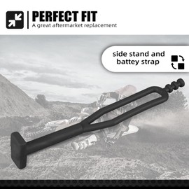 NICECNC Black 145mm Rubber Battery Strap Elastic Battery Strap Compatible with Husqvarna 125-501 TE/TC/TX/FC/FE/FX 2014-2022 Compatible with GasGas EC 125-300 2021-2022 See Fitment