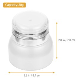 FOMIYES 4pcs Portable Lotion Bottles Refillable Cream Storage Jars Leakproof Vacuum Containers for Travel Cosmetic Sample Bottles for Skincare and Makeup