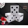 Eylola 12 Pcs White Dice Favor Boxes 6 x 6