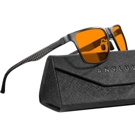 ANYLUV Gaming Glasses for Men Blue Light Blocking Glasses Mens Carbon Fiber Computer Glasses UV400 Screen Blocker
