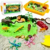 Jungle Sensory bin,Safari Animal Figures Playset Toys,Wild Forest Sandbox,Desert Animals