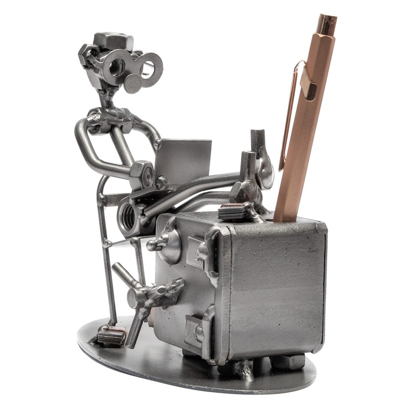 STEEMO Screw Man Office Safe Desk Decoration Pen Holder 16