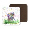 Coaster Elephant baby wild Animals Coasters Watercolour Art Gift Work
