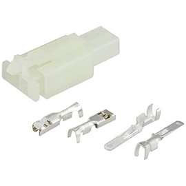 Kijima 304-7021 Motorcycle Parts Coupler Housing 2 Pole for 110 Faston Terminals Male/Female 1 Set General Purpose